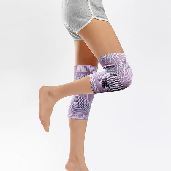LHWEN Knee Pads Adjustable Compression Sleeve Breathable 3D Knitted Fabric for Joint Sports Support for Basketball Running Hiking Injury Recovery Non-Slip Design