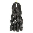 thumbnail image 1 of LHWEN Large Curl Wig Big Wave Braid Wig Hair Receiving Bundle Double Extensions Beauty Salon Straight Hair Fun Lace Wavy Curls Braided Hair Synthetic Hair bohon Perfect for Party Everyday, 1 of 1