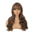 thumbnail image 1 of LHWEN Long Curly Hair Wig Lace Inner Net Wig Air Bangs Long Curly Hair Water Ripple Wig Headgear Beauty Salon Straight Hair Fun Lace Wavy Curls Braided Hair Synthetic Hair bohon Perfect, 1 of 4