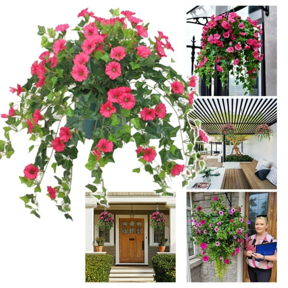 LHWEN Long Flower Branches And Wall Hanging Holiday Party Decoration Wisteria Flower Wedding Arch Decoration Vine Simply Clean and Enjoy the Long Lasting Beauty of These Flowers