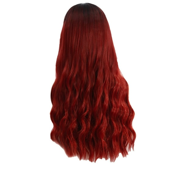 LHWEN Long Women's Wig - Natural Synthetic Wig Shadow Curly Wig For Women Beauty Salon Straight Hair Fun Lace Wavy Curls Braided Hair Synthetic Hair bohon Perfect for Party Everyday