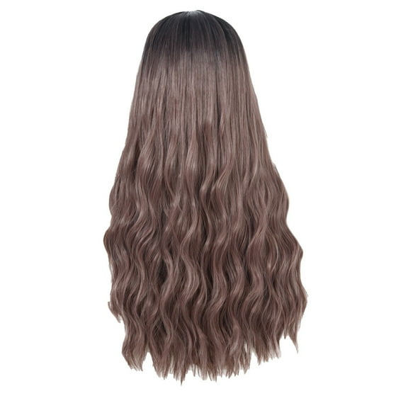 LHWEN Long Women's Wig - Natural Synthetic Wig Shadow Curly Wig For Women Beauty Salon Straight Hair Fun Lace Wavy Curls Braided Hair Synthetic Hair bohon Perfect for Party Everyday