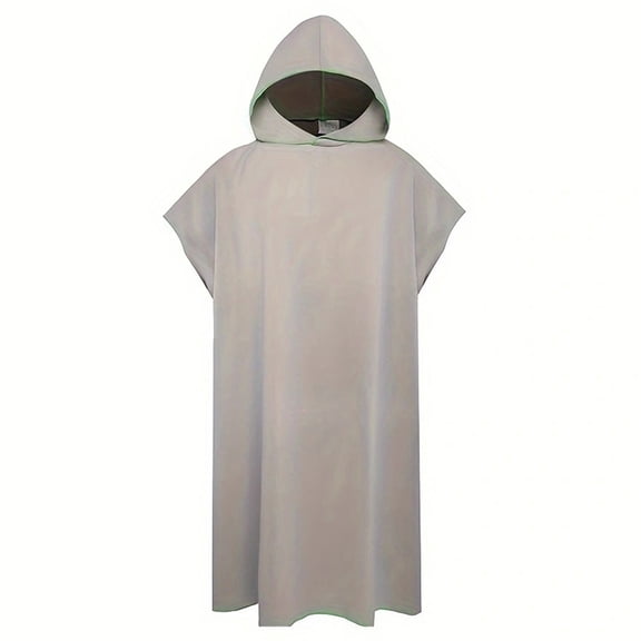 LHWEN Microfiber Surf Poncho Changing Towel Robe with Hood Bath Robe for Men Women Beach Swim Outdoor Sports Portable Wetsuit Changing Robe Comfortable and Lightweight for Surfers Swimmers