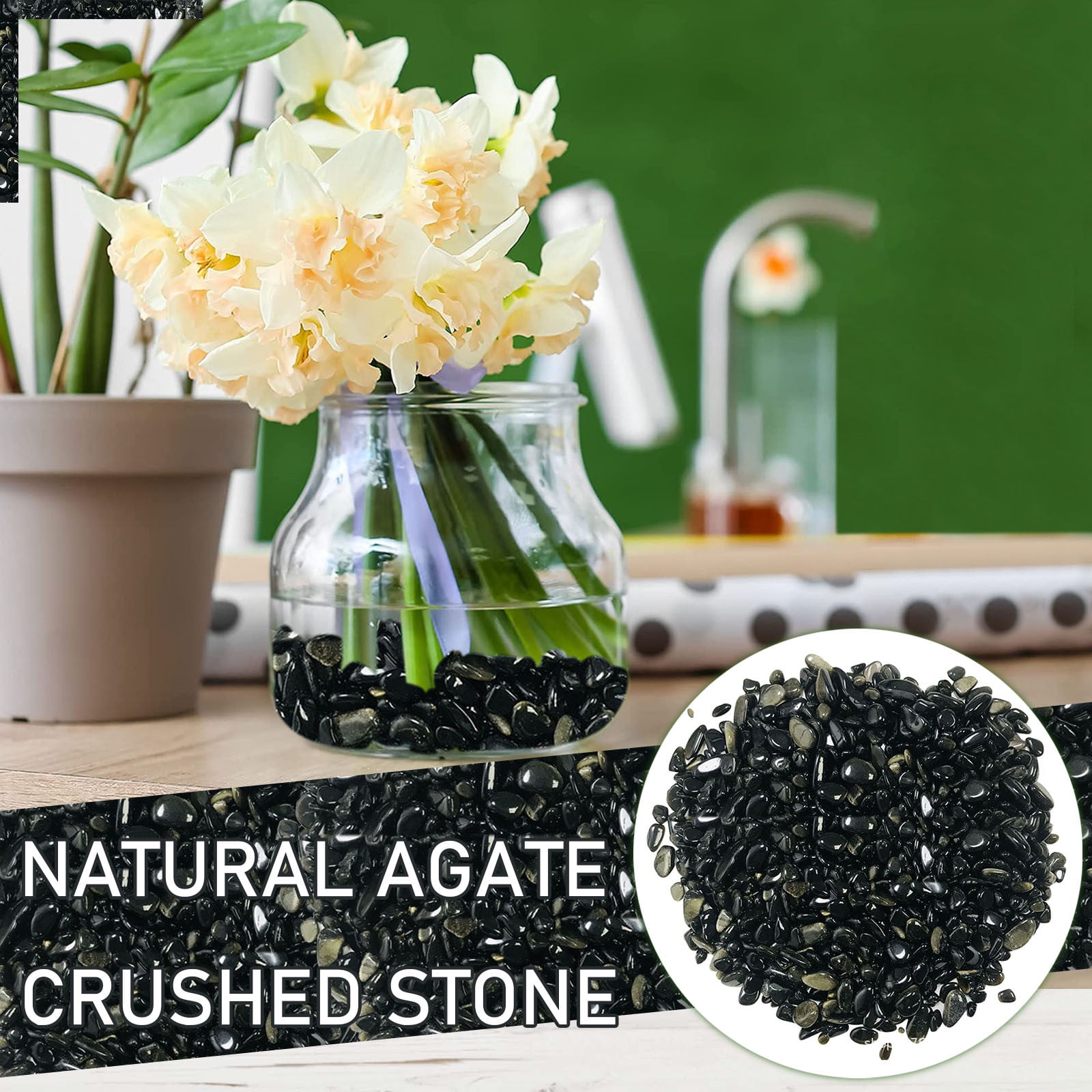 Curated visual reference: Ground Stone In Aquarium Plant Reference: Lhwen Natural Polished River Stones Small Grain Decorative Gravel