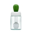 thumbnail image 1 of LHWEN Oil Dispenser with Brush Glass Olive Oil Dispenser for Kitchen 2 in 1 Bottle with Silicone Basting Brush for Cooking Vinegar BBQ Grill Frying Heat 304 Stainless Steel Easy to Use No Mess Oil, 1 of 7