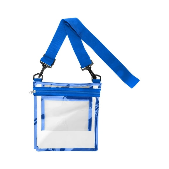 LHWEN PVC Clear Crossbody Bag Adjustable Shoulder Strap Small Inner Pocket Transparent Single Shoulder Bag for Outdoor Sports and Travel Multi-Way Wear Handbag for Quick Access and Easy Organization