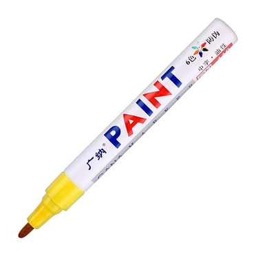 LHWEN Paint Marker Pen for Car Tires and All 5ML Aluminum and Easy to Write Marks on Rubber Metal Wood Glass and Plastic Oily Ink for Bright Long-Lasting Color 14.3cm Length 2.0-3.0mm Nib Available