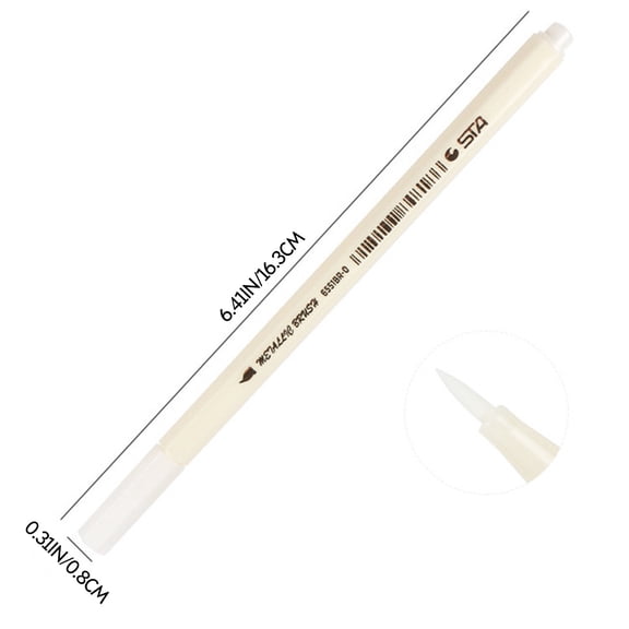 LHWEN Pearlescent Metal Paint Markers for Colouring Highlighting and Embellishment Water-Based Erasable Pens for Glass Ceramics Wedding Album Covers and Stationery Smooth Writing Gold and Silver