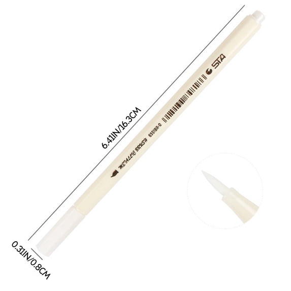 LHWEN Pearlescent Metal Paint Markers for Colouring Highlighting and Embellishment Water-Based Erasable Pens for Glass Ceramics Wedding Album Covers and Stationery Smooth Writing Gold and Silver