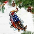 thumbnail image 1 of LHWEN Personalized Green Bass Fish Ornament Largemouth 2D Acrylic Christmas Tree Decoration Rear View Mirror Accessory Mini Souvenir Gift for 2025 Holidays Home Car Decor Exclusive Family, 1 of 3