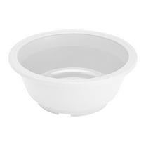 LHWEN Plastic Pots for Plants with Saucers Indoor Set of 1 Modern Flower Pot with Hole for House Plants Herbs Flowers Seedling Nursery Thick Polypropylene Minimalist Design for Home Decor Suitable