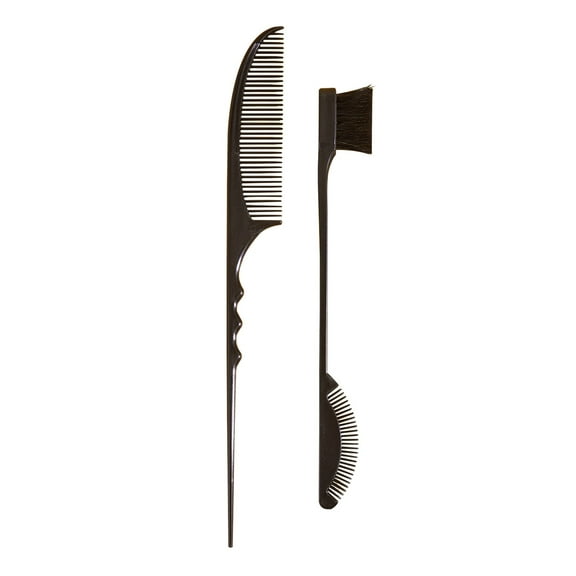 LHWEN Pointed Tail Comb Hair Makeup Salon Comb Edge Brush Wig Adjustment Eyebrow Brush -Ended Anti-Static Dry Wet Use High Temperature Design for Hairstyling and Makeup