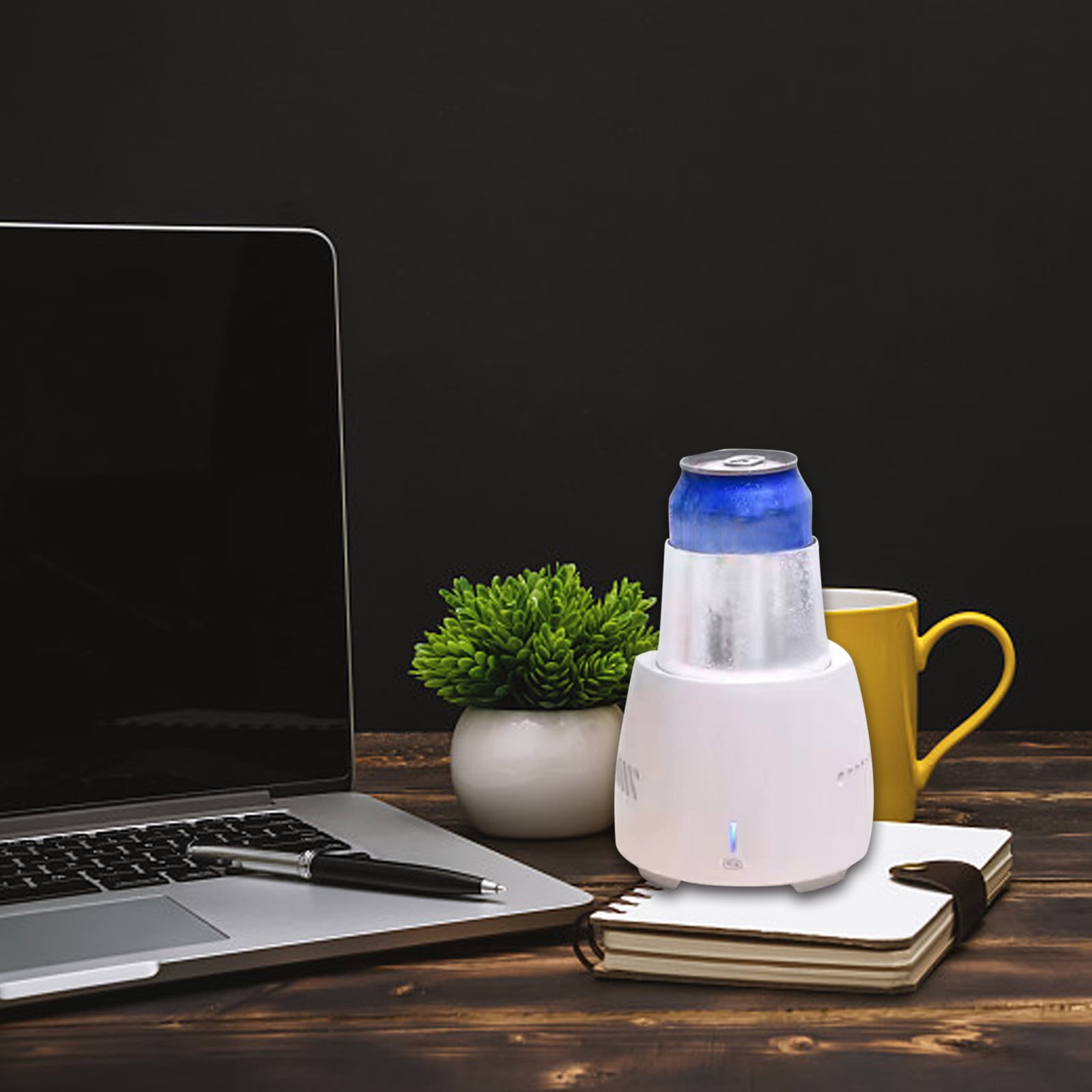LHWEN Portable Mini Refrigerator Electric Drink Cooler Quick Cup Home Cold Drink Machine Small Appliance Kettle Instant Silent Energy Saving Suitable for Bars Cafes Restaurants Parties Buffets Easy