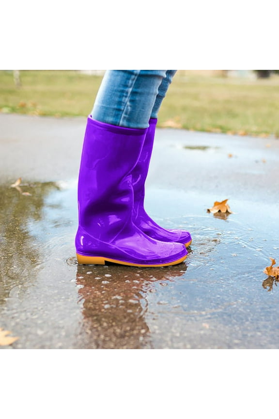 Rain Boots for Women and Teens EVA Mid-Calf Boots with Arch Support Perfect for Camping Hiking Gardening and Outdoor Activities Comfortable Mud and Snow Boots and for All Seasons