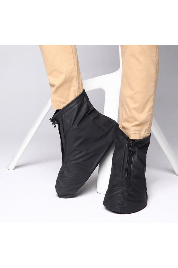 Reusable PVC Shoe Covers Non-Slip Rain Boots Unisex Rain Gear for Outdoor Activities Cycling Hiking Skiing Multiple Sizes Lightweight and Portable for Easy Carrying