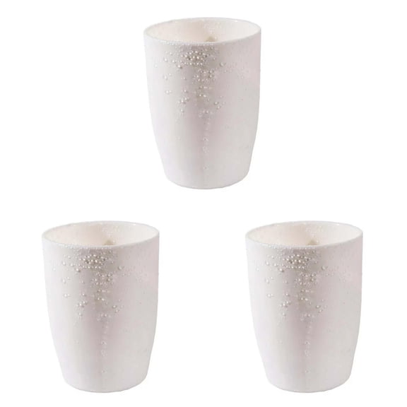 LHWEN Reusable Plastic Tumbler Cups for Kids Travel Coffee Tea Water Mug Outdoor Drinkware Food Grade PP Lightweight Multi-Purpose Bathroom Drinking Glass Small and Convenient for Storage