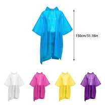 LHWEN Reusable Rain Ponchos for Adults Lightweight EVA Raincoats with Hood for Men and Women Rain Jackets for Family Travel Parks Camping Hiking and Outdoor Activities Tear- and Foldable for Easy