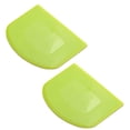 thumbnail image 1 of LHWEN Scraper Batter Dough Tools Plastic Spatula Cake Butter Baking 2PC Kitchen Dining Bar PP Bowl Scraper White Green Dough Divider Excess Flour Remover Soft Material Flexible Curve Shape, 1 of 8