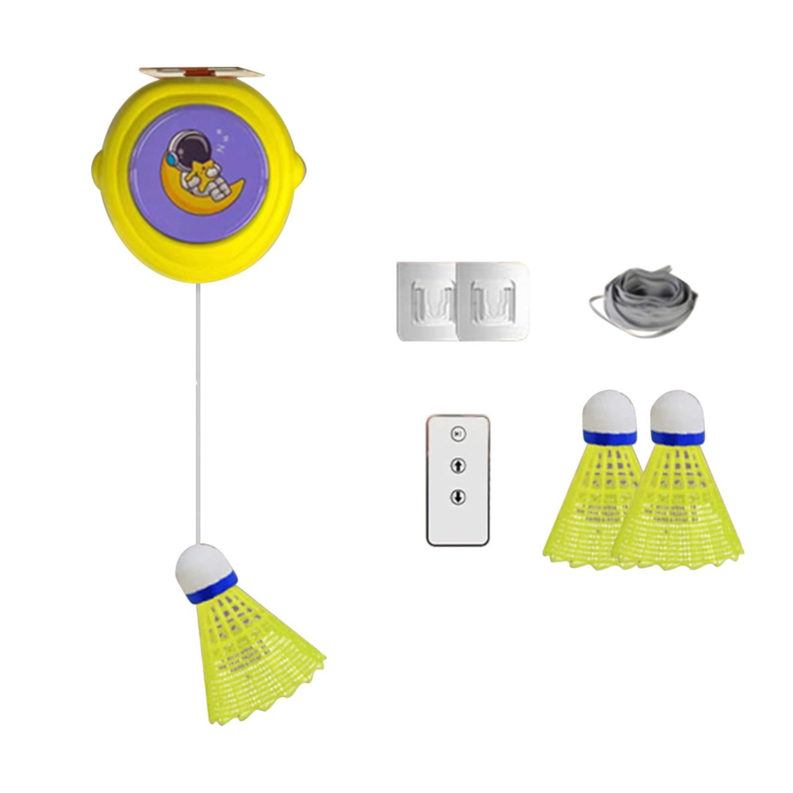 LHWEN Self Training Badminton Set Single Player Badminton Training Equipment Multifunctional Tool Adjustable Difficulty Lightweight Portable Design Ideal for Gym Playground Improves Reaction Coordinat