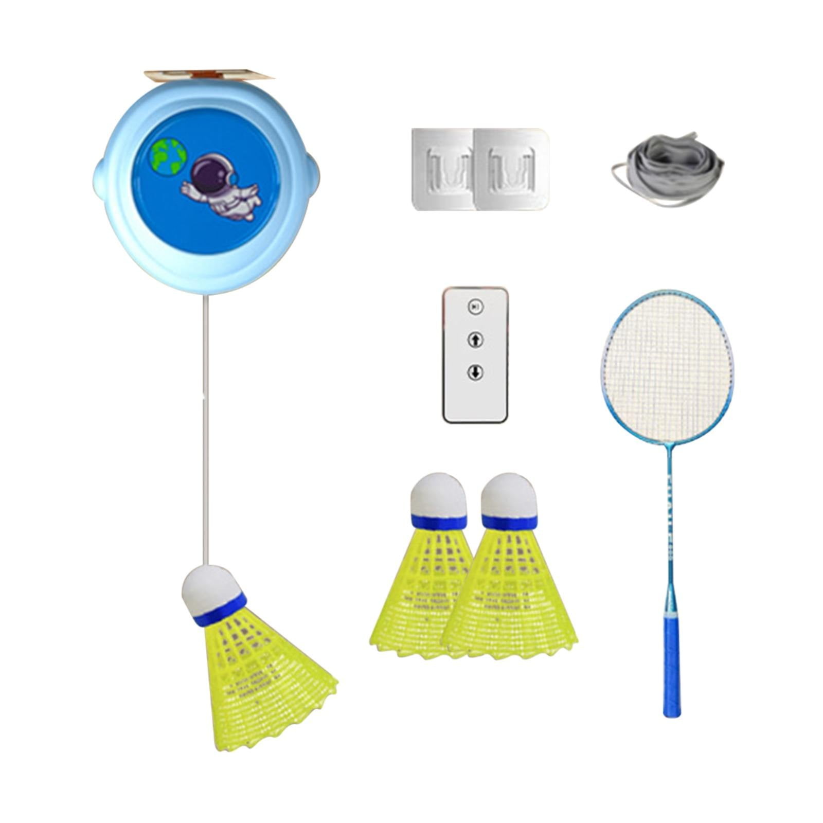 LHWEN Self Training Badminton Set Single Player Badminton Training Equipment Multifunctional Tool Adjustable Difficulty Lightweight Portable Design Ideal for Gym Playground Improves Reaction Coordinat