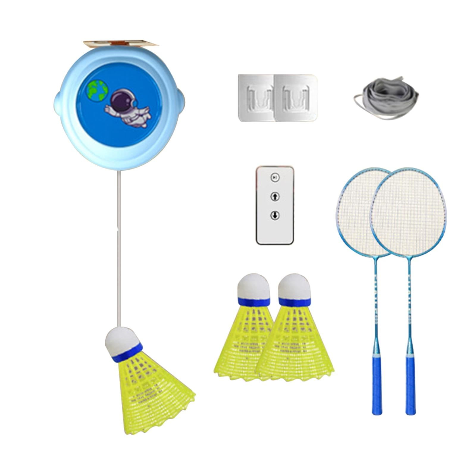 LHWEN Self Training Badminton Set Single Player Badminton Training Equipment Multifunctional Tool Adjustable Difficulty Lightweight Portable Design Ideal for Gym Playground Improves Reaction Coordinat