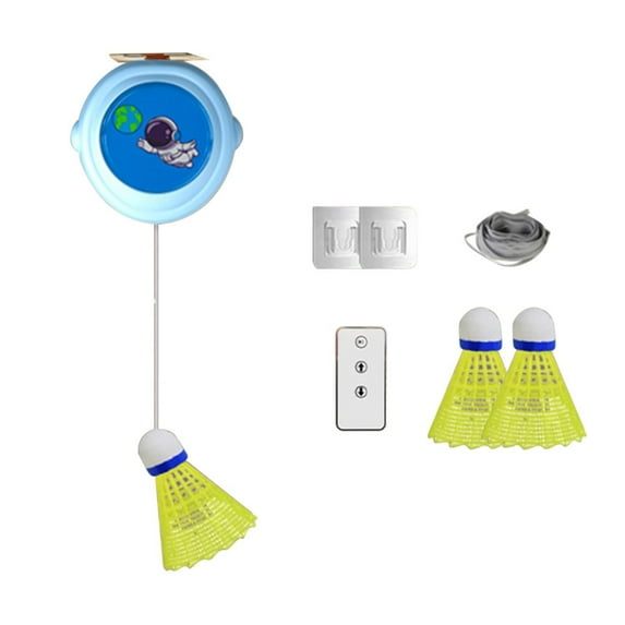 LHWEN Self Training Badminton Set Single Player Badminton Training Equipment Multifunctional Tool Adjustable Difficulty Lightweight Portable Design Ideal for Gym Playground Improves Reaction Coordinat