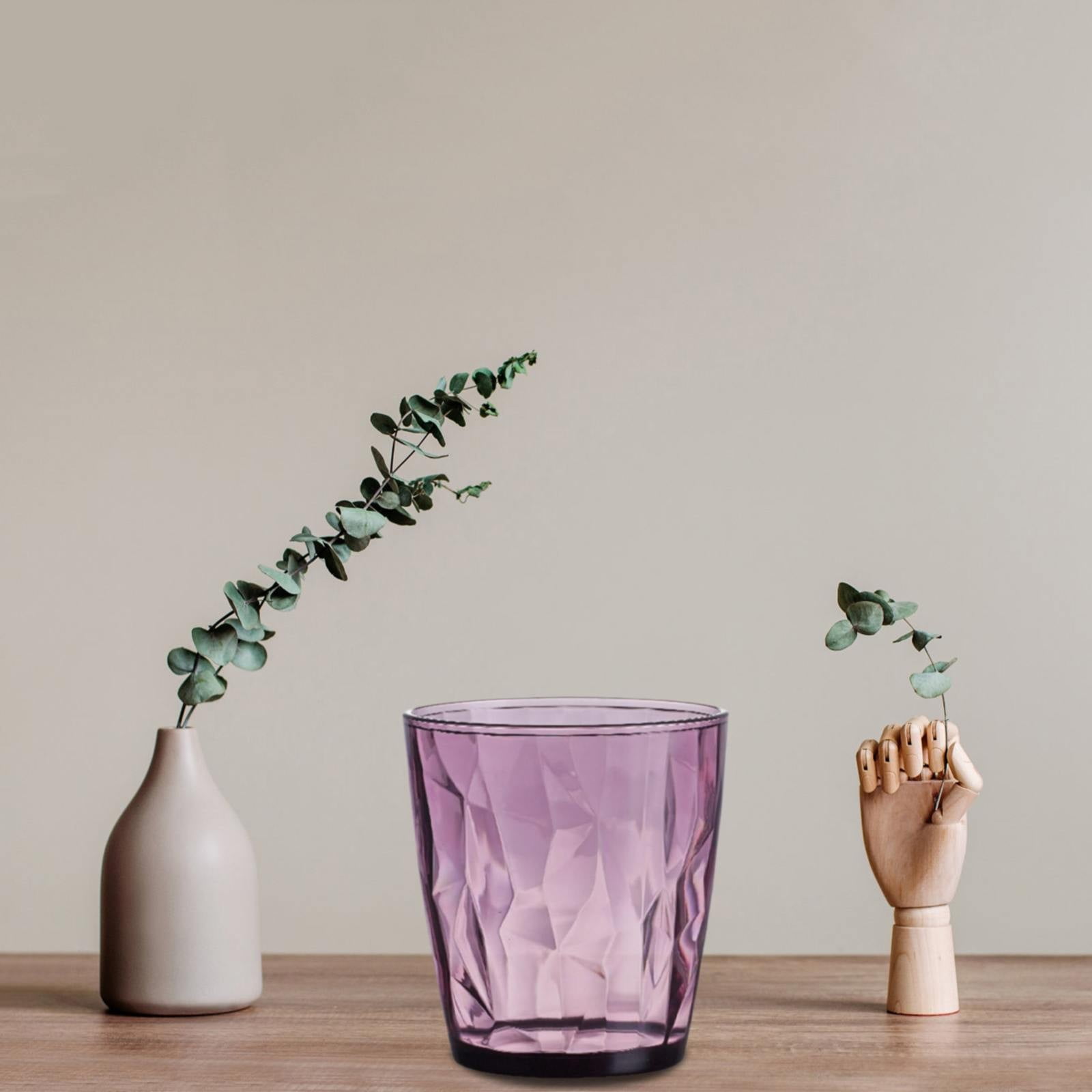 LHWEN Set of 12oz Plastic Drinking Glasses Dishwasher Acrylic Tumblers