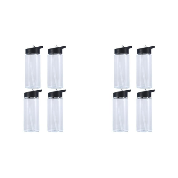 LHWEN Set of 4 Double Wall Kids Sport Water Bottles with Sipper Clear Flip-Up Spout and Screw-On Lid Ideal for Monogramming and Vinyls Leak- Design Perfect for Active Children and Outdoor Activit 2PCS