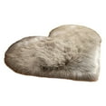 thumbnail image 1 of LHWEN Sheepskin Imitation Wool Faux Shaggy Area Rug Non-Slip Carpet for Bedroom Living Room Soft Plush Floor Mat 50x40cm Polyester Warm Decorative Rugs for Home Yoga Cushion, 1 of 2