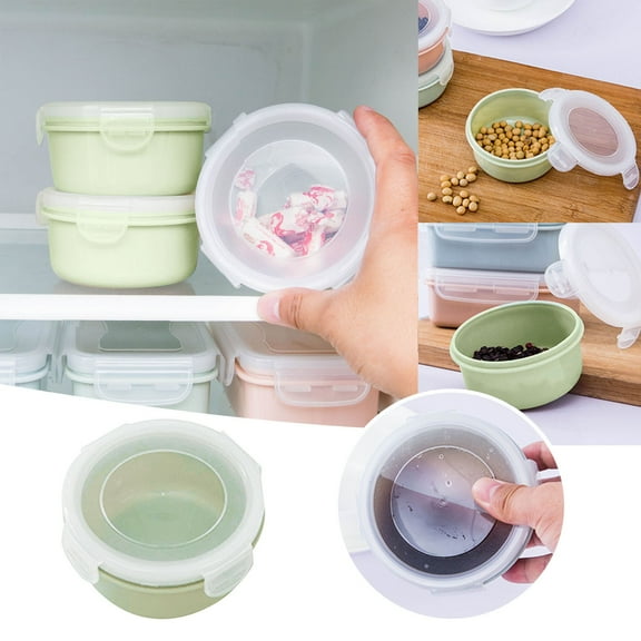 LHWEN Simple Refrigerator Preservation Box Small Lunch Box Plastic Storage Box Sealed Container for Kitchen and Airtight Space-Saving Design Stackable Perfect for Grains Fruits Vegetables Leftovers