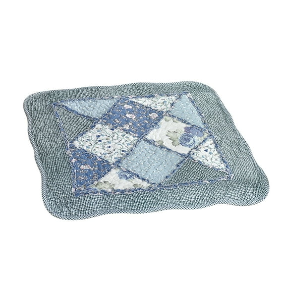 LHWEN Soft Comfortable Non-Slip Chair Seat Cushion Thin Plush Seat Pad with Ties for Home Dining Kitchen Patio Car Lightweight Breathable Polyester Fiber All Seasons Use Multiple Colors