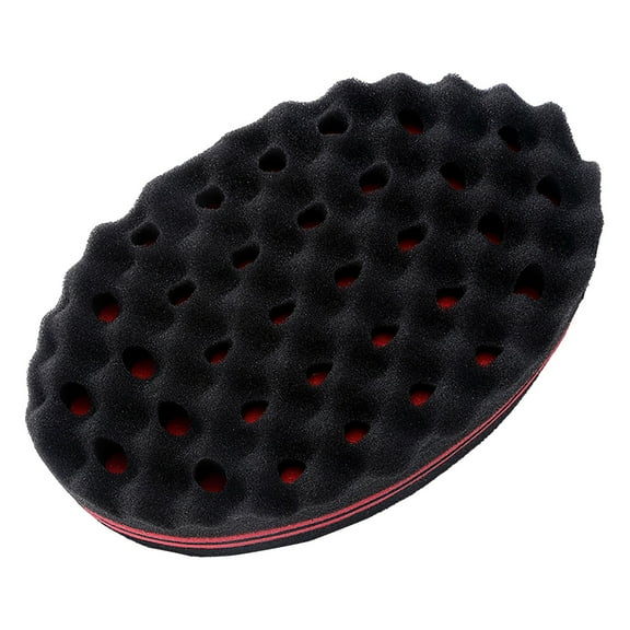 LHWEN Sponge For Curl Curling Sponge Brush Men And Women Foam Hair Wave Sponge Big And Small Holes For Boy Girl Long Short Hair 1 Pcs