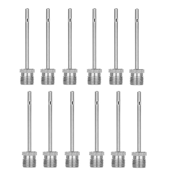 LHWEN Stainless Inflator Needles Design for Soccer Basketball Volleyball Rugby Fitness Port Efficient Inflation Standard Size 3.8x0.4cm Portable Lightweight Compatible with Pumps Hand Pumps Gauges