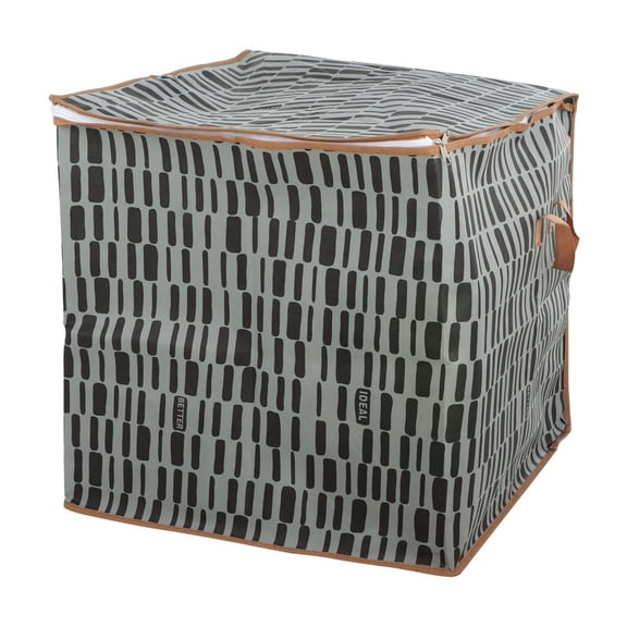 LHWEN Storage Bag Large Capacity Foldable Clothes Portable Wardrobe Organization Clothes Storage Box with Reinforced Handle Zipper Household Quilt Pillow Blanket Bedding Sheets Large Capacity Storage