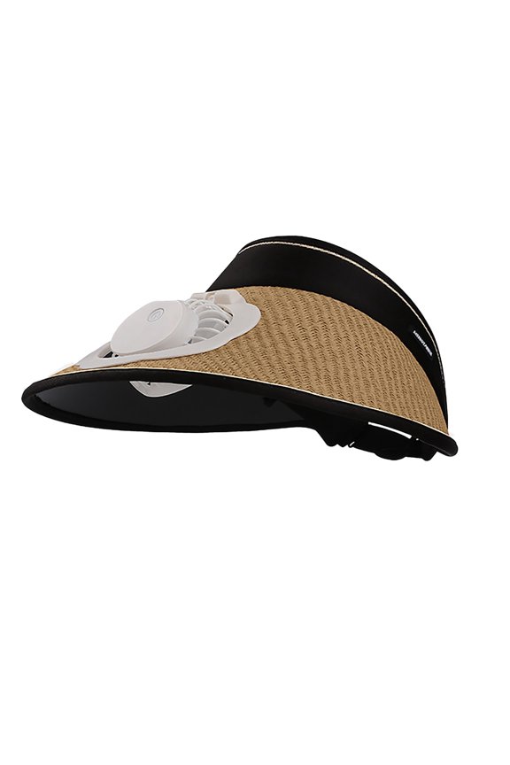 Sun Visor Hat with Fan USB Charging Adjustable Sun Visors for Women and Men Elastic Buckle Design Cap for Outdoor Sports