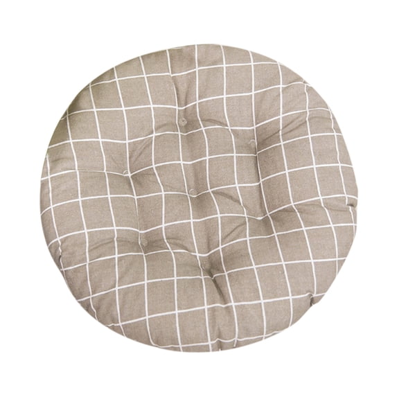 LHWEN Thickened Chair Cushion Soft Square Lattice Cotton Seat Pad for Home Car Coccyx Sciatica Back Comfortable Polyester Fiber Pearl Cotton Filling 15.7x15.7x3.15 Inches Machine Washable Multiple