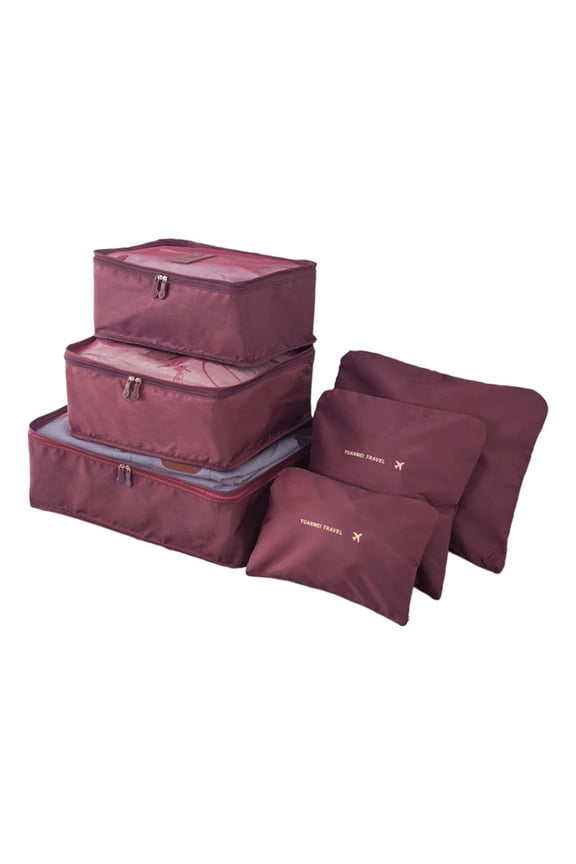 Travel Box with Shoes Carry-On Packing Duffel Bag Storage Set 6-Piece Storage Box Housekeeping Bags Housekeeping and Storage Boxes for Seasonal Bedding Closet and Bedroom Space Saving Storage