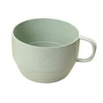 thumbnail image 1 of LHWEN Wheat Biodegradable Plastic Cup with C-Shaped Handle 9.5x7cm Drinking Mug for Water Coffee Milk Juice Tea and for Daily Use, 1 of 2