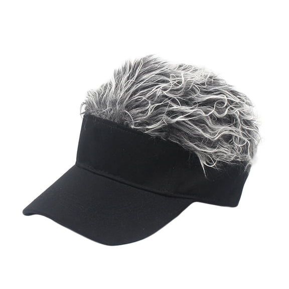 LHWEN Wig Baseball Cap Sunshade Hat for Men and Kids Parent-Child Outdoor Sports Cap with Cotton Material Fashionable Headwear for Hairstyle Change Comfortable Adjustable Wig Hat for Sun and Decoratio