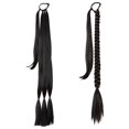 thumbnail image 1 of LHWEN Wig Ponytail Female Winding Hair Extension Ponytail Synthetic Wig Braid Boxing Ponytail Beauty Salon Straight Hair Fun Lace Wavy Curls Braided Hair Synthetic Hair bohon Perfect, 1 of 4