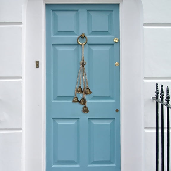 LHWEN Witch Wind Chime Doorknob Bell String Home Decoration Wall Hanging Garden Memorial Warding Bells Positive Energy Tree of Life March Blessing Tarot Spell Bottle Black Key Brass Metal Handmade