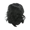thumbnail image 1 of LHWEN Women's Black Brazilian Short Wavy Curly Parting Heat Resistants Fiber Wig Beauty Salon Straight Hair Fun Lace Wavy Curls Braided Hair Synthetic Hair bohon Perfect for Party Everyday, 1 of 6