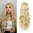 thumbnail image 1 of LHWEN Women's Long Blonde Curly Wig Synthetic Fiber Heat 28 Inch Adjustable Cap Natural Color for Hallowee-n Theme Party Daily Wear Soft Silky Glamorous Full Hair Size, 1 of 7