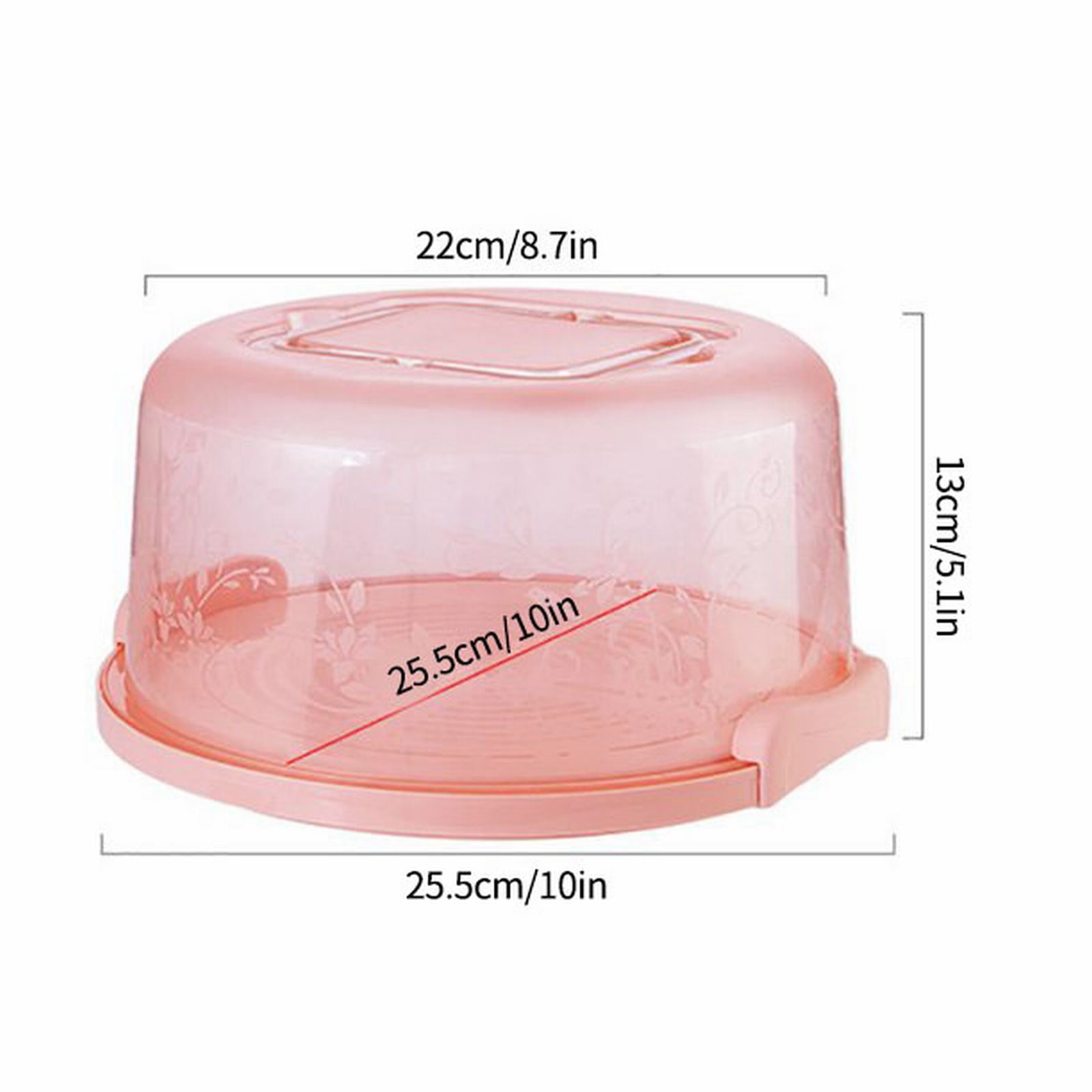 LHWGJQY Baking Supplies Round Cake Storage Box With Handle And Inner