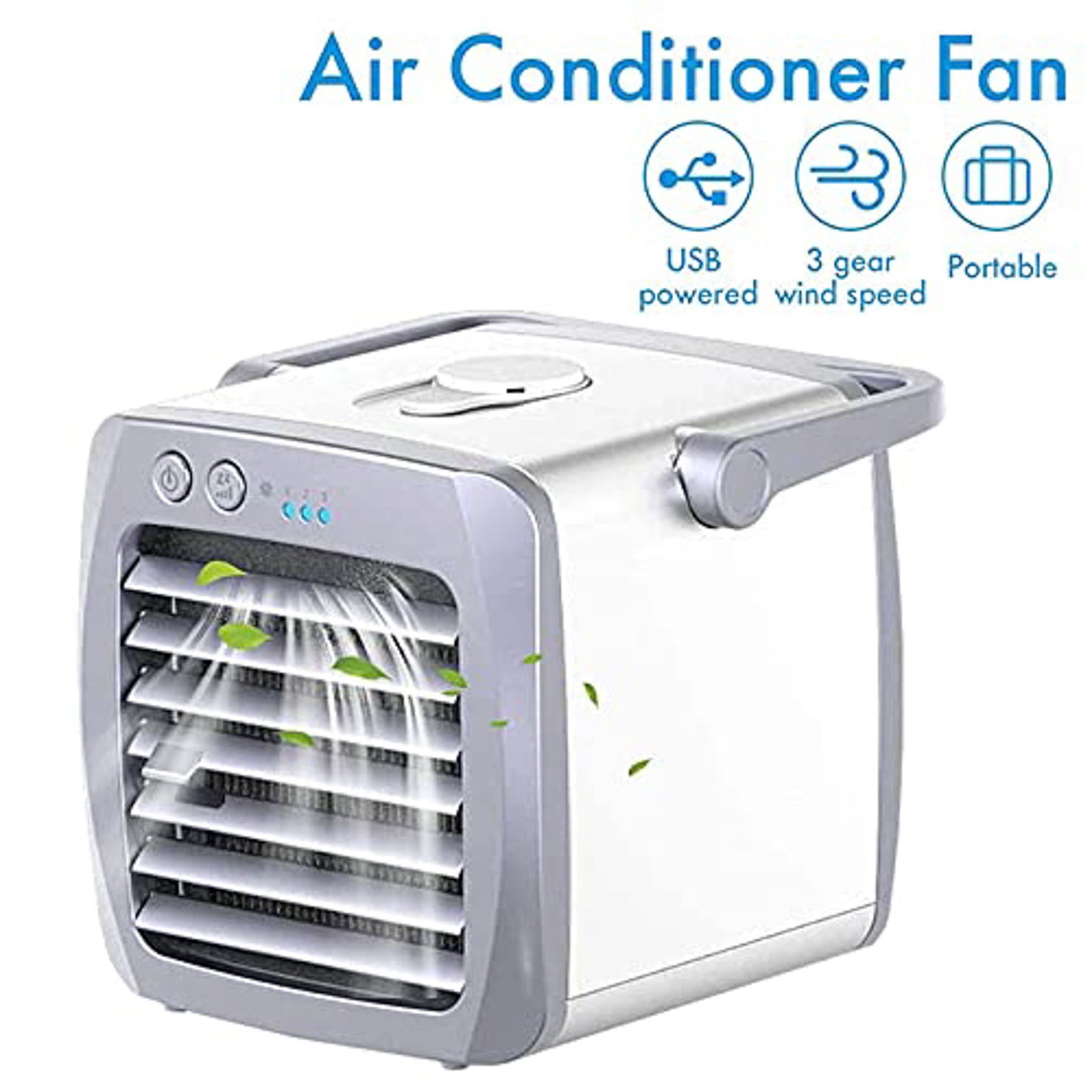 Air Conditioner With Ice And Fan LHWGJQY Portable Air Cooler Desktop Super Quiet Mini Air Conditioner