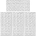 LHX MKBL 144 Piece Clear Self Adhesive Door Bumpers Pads