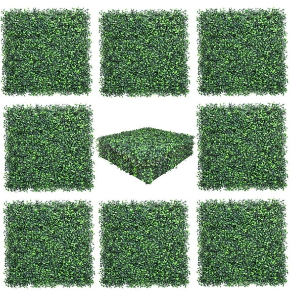 LHY 24 Pcs Grass Wall, 20"x20" Boxwood Panels, UV-Proof Boxwood Hedge Greenery Wall Panels Green Wall Boxwood Wall Outdoor Indoor, Backyard/Garden/Fence/Wedding Decor