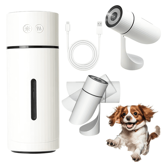 LHYXU 2.0 Rechargeable Dog Humidifier - 100% Pet-Safe,No Risks, Mini Dog Humidifiers with Whisper-Quiet/90 Adjustable Mist,Creates a Safe,Moisturized Environment for Dogs