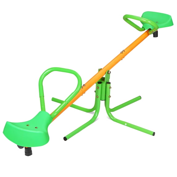 LHYY 360 Degree Rotation Outdoor Spinning Seesaw Sit and Spin Teeter Totter Outdoor Playground Equipment Swivel Teeter Totter for Backyard