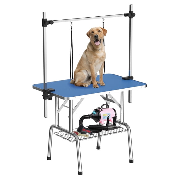 Picture of LHYY 42 Inch Foldable Dog Grooming Table for Home with Adjustable Arm ...